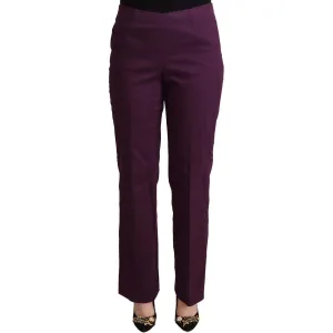 BENCIVENGA Elegant Violet High Waist Tapered Pants BENCIVENGA Elegant Violet High Waist Tapered Pants