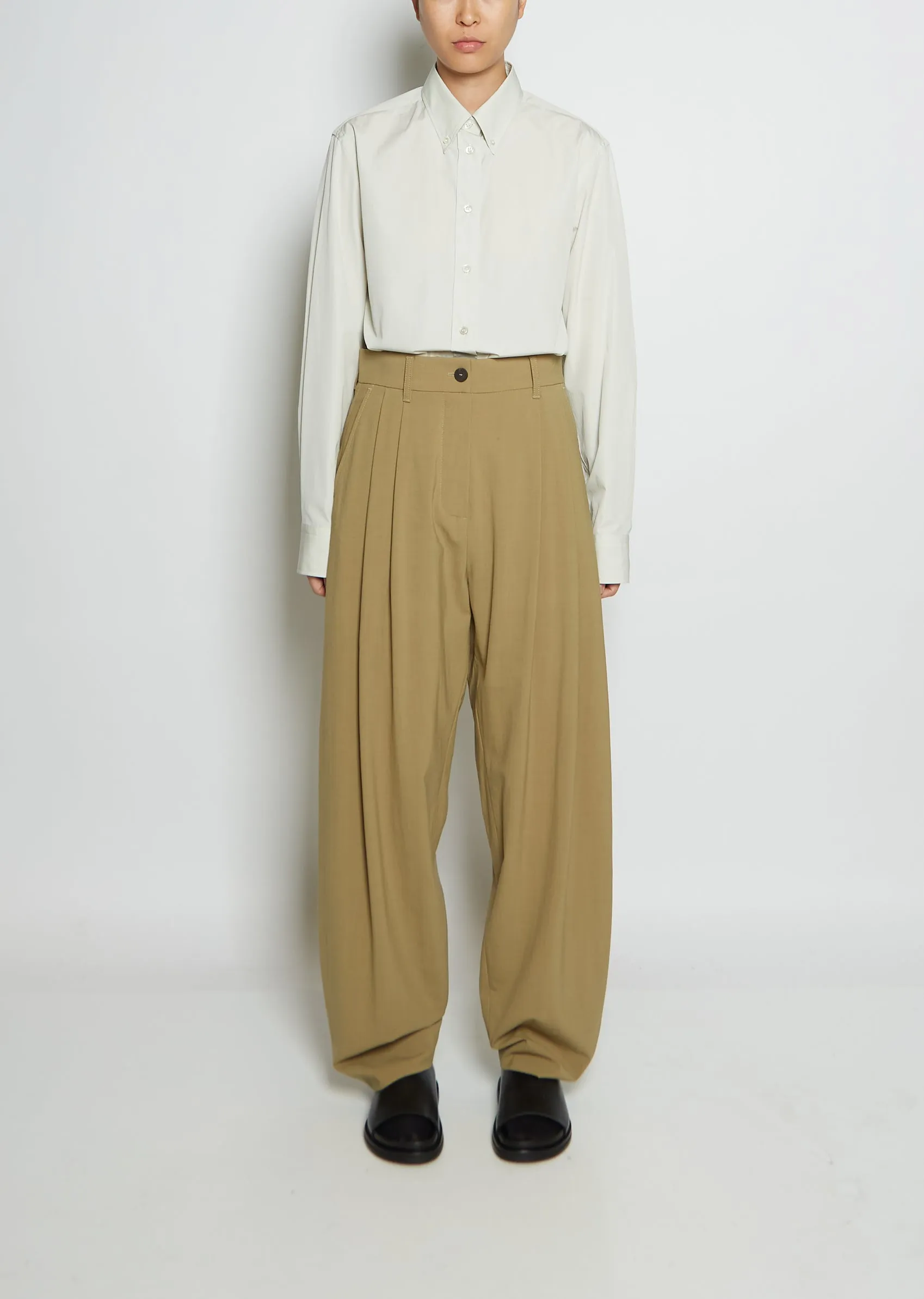 Bolin Double Pleat Wool Pants