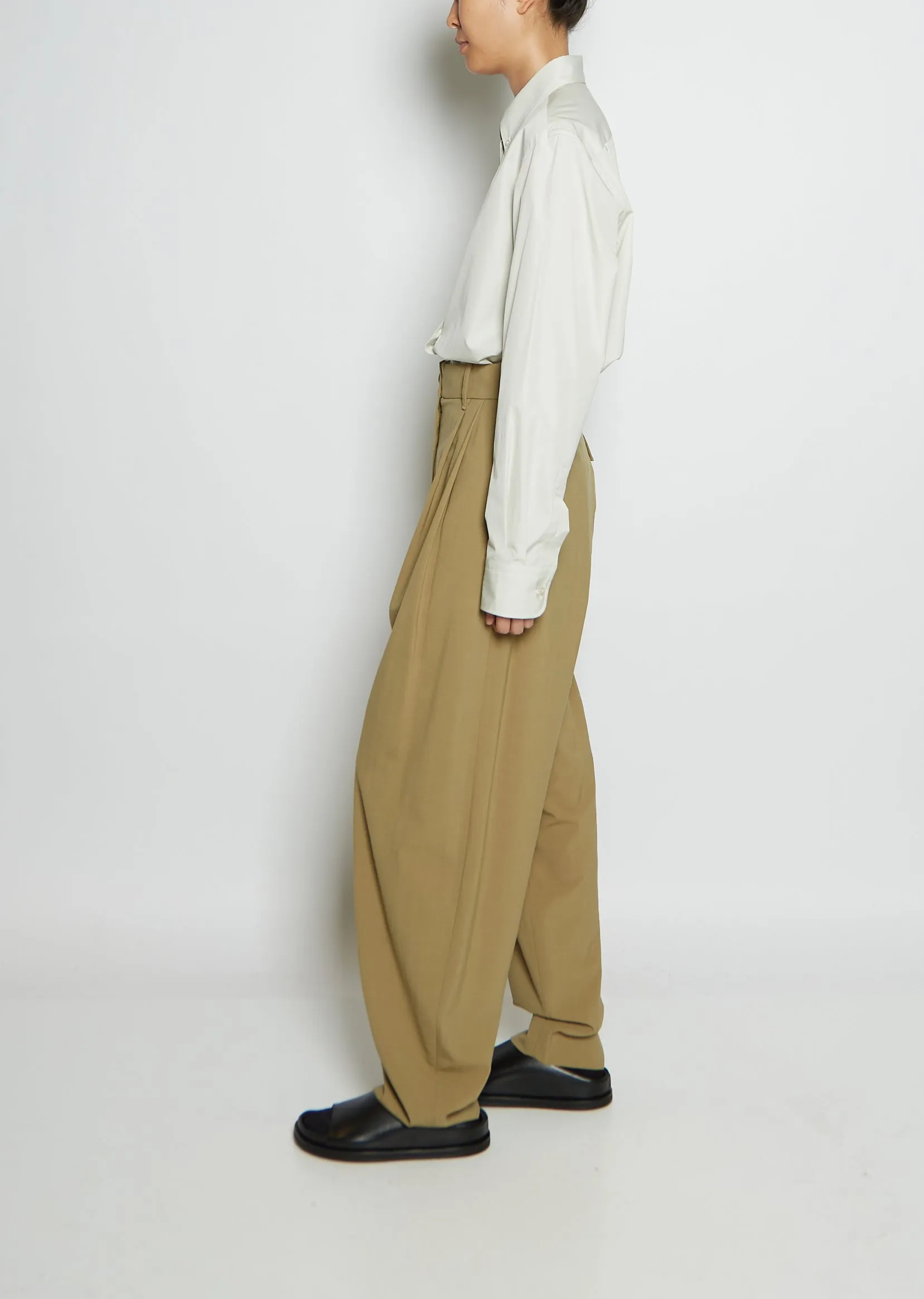 Bolin Double Pleat Wool Pants