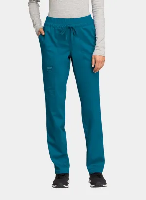 Cherokee WW Revolution Mid Rise Tapered Leg Drawstring Scrub Trousers WWE105 - Caribbean Cherokee WW Revolution Mid Rise Tapered Leg Drawstring Scrub Trousers WWE105 - Caribbean