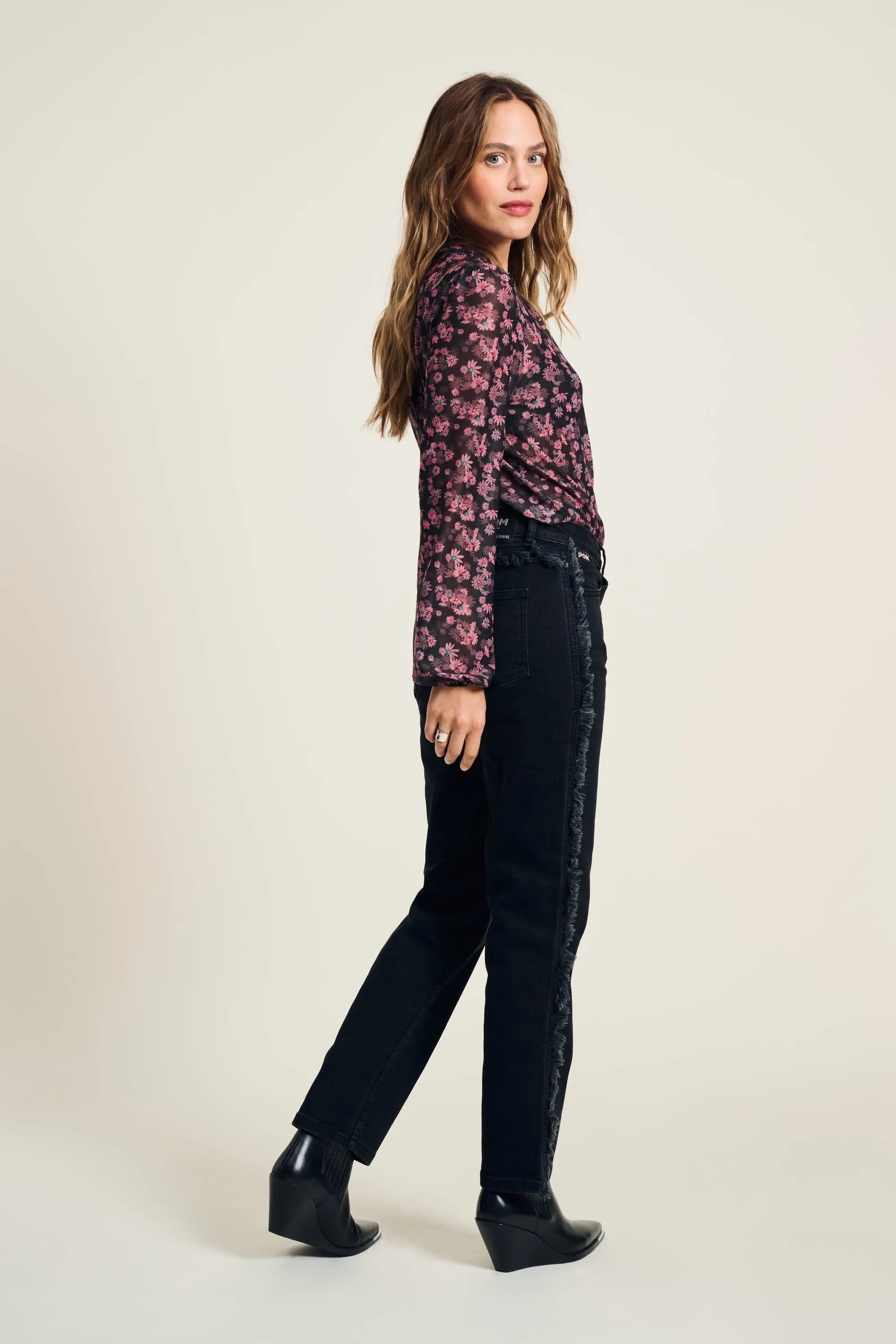 JEANS - Tapered Washed Black
