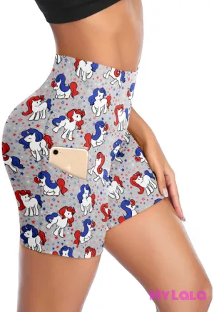 Pocketed Gym Shorts OS (American Unicorn)